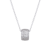 Pave Halo Necklaces